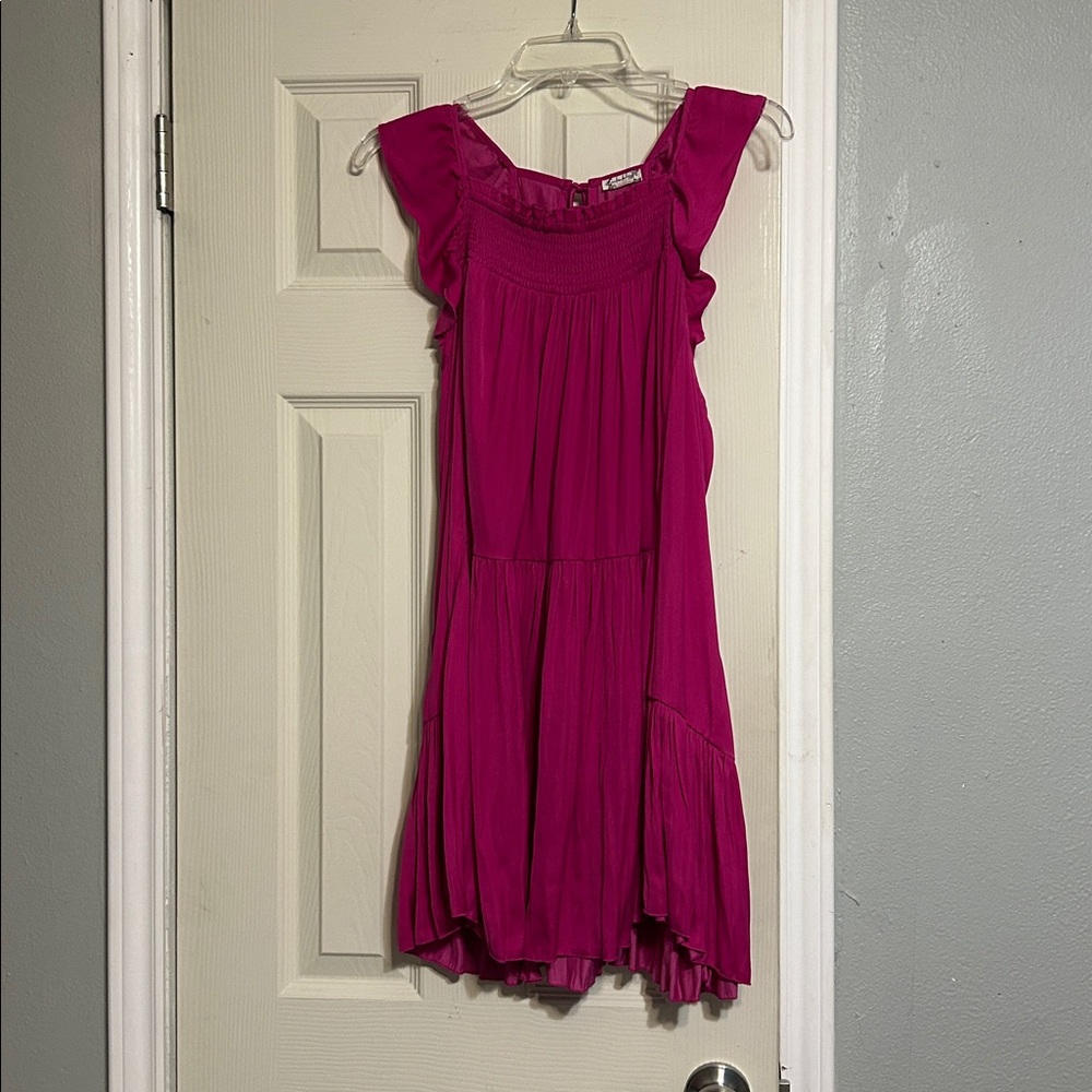 Offer $13🍰 Intimately Free People Pink Want Your Love Mini Dress